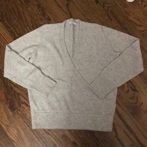 Super soft merino wool cross front sweater